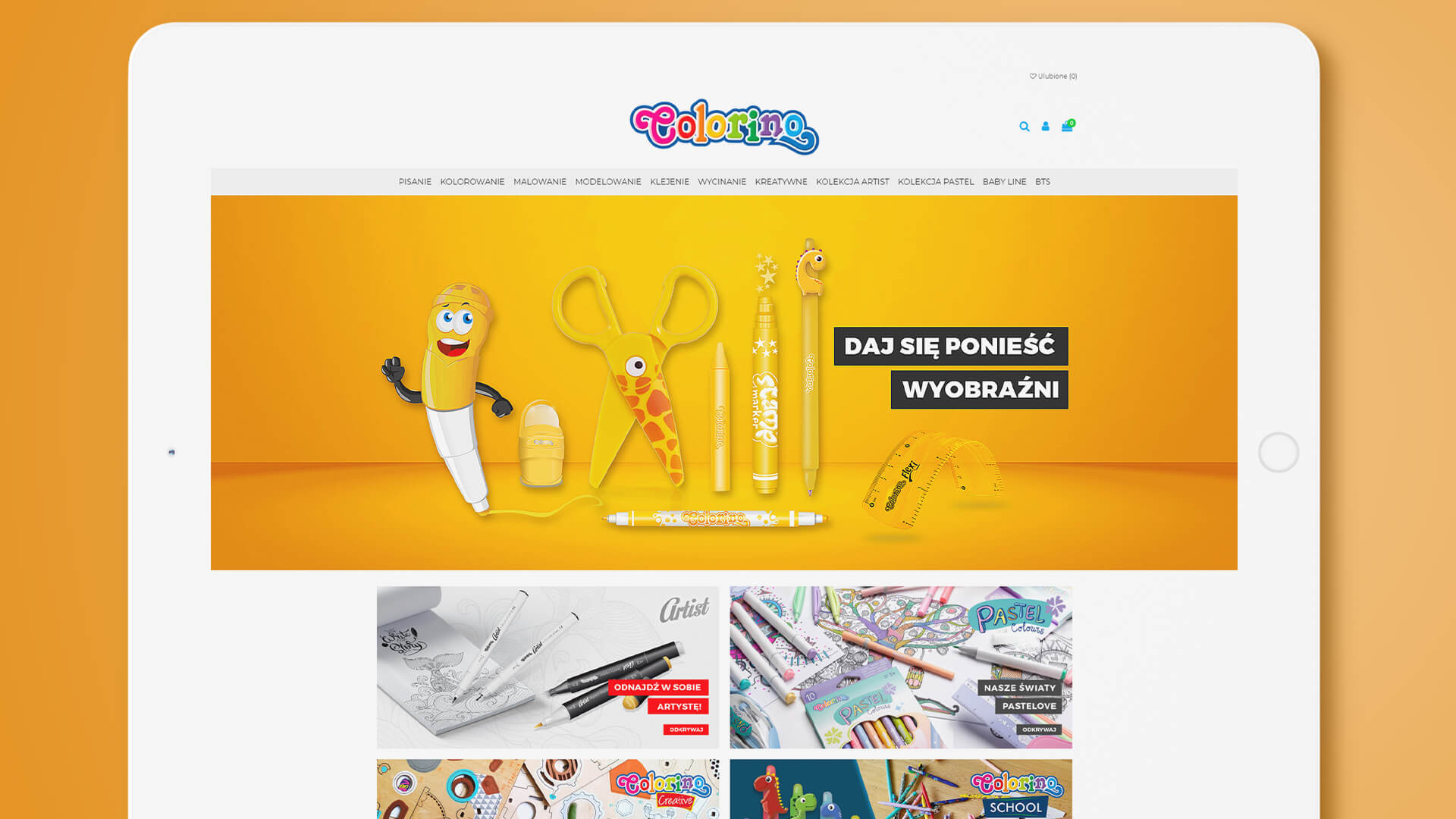Sklep internetowy z akcesoriami szkolnymi - Colorino - 2DM Agencja 360